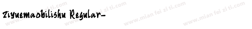 ziyuemaobilishu Regular字体转换